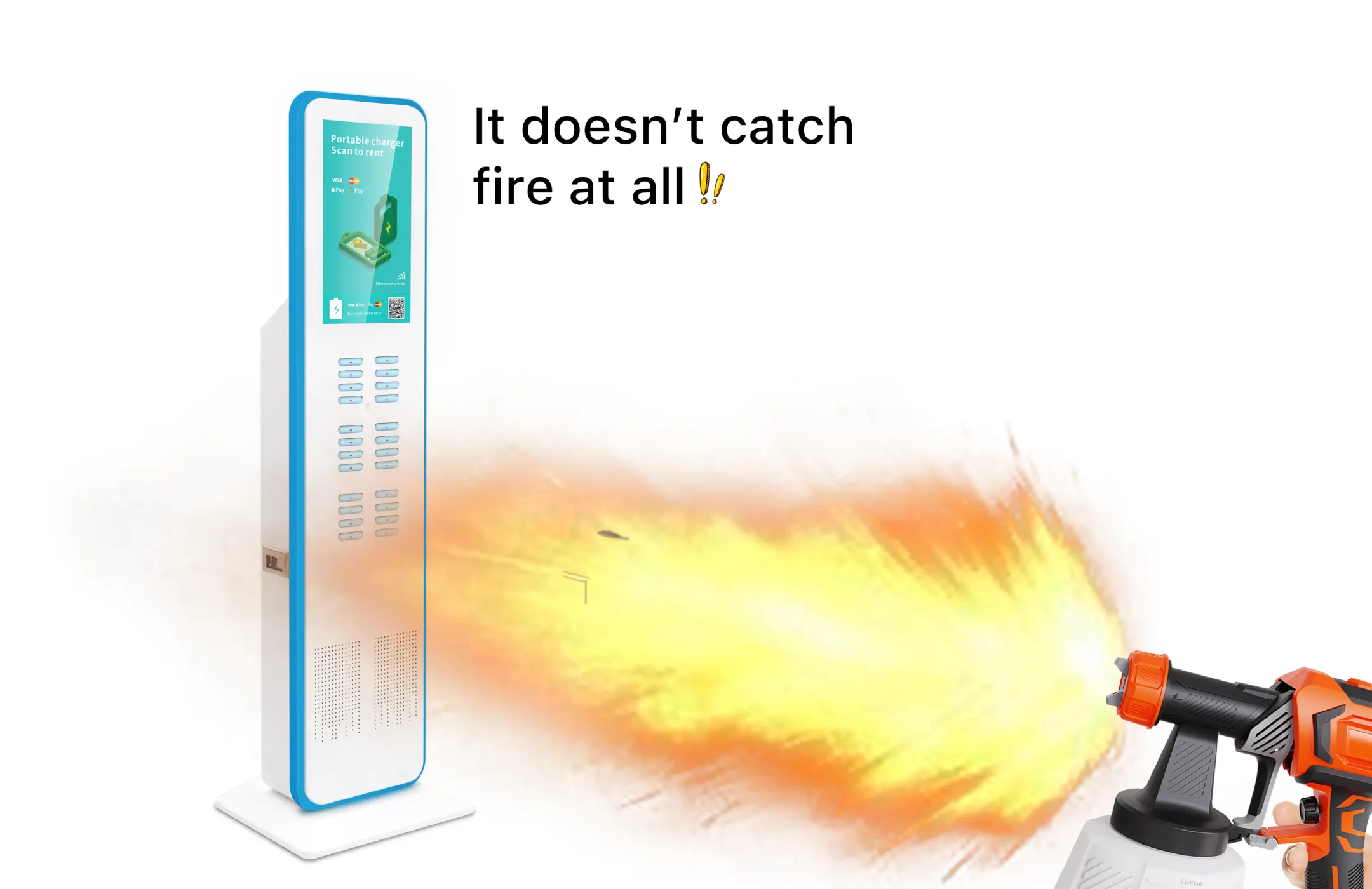 fireproof power bank kiosk